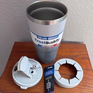 FrostBuddy To-Go-Buddy Universal Cup Insulator-32oz~Stainless Steel Tumbler~NEW
